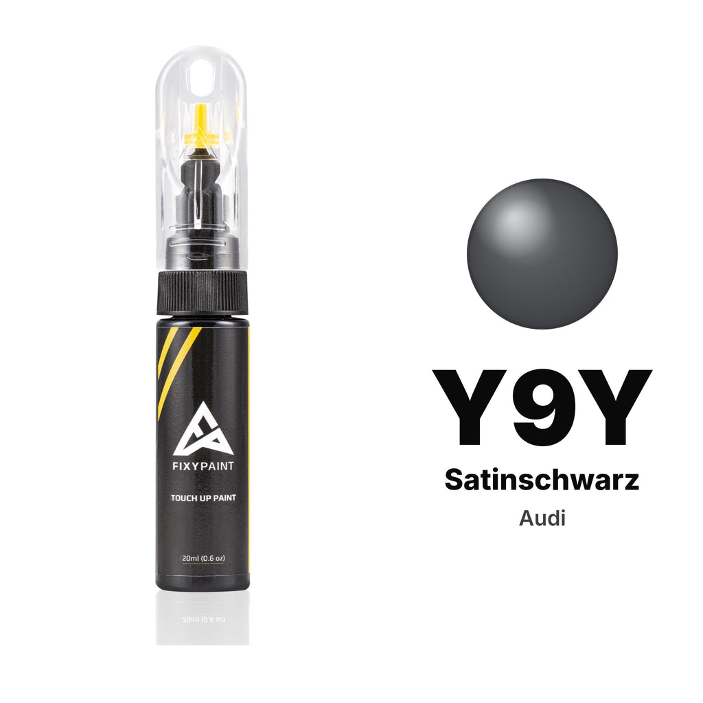 Touch-up paint for Audi Y9Y Satinschwarz, Basic kit