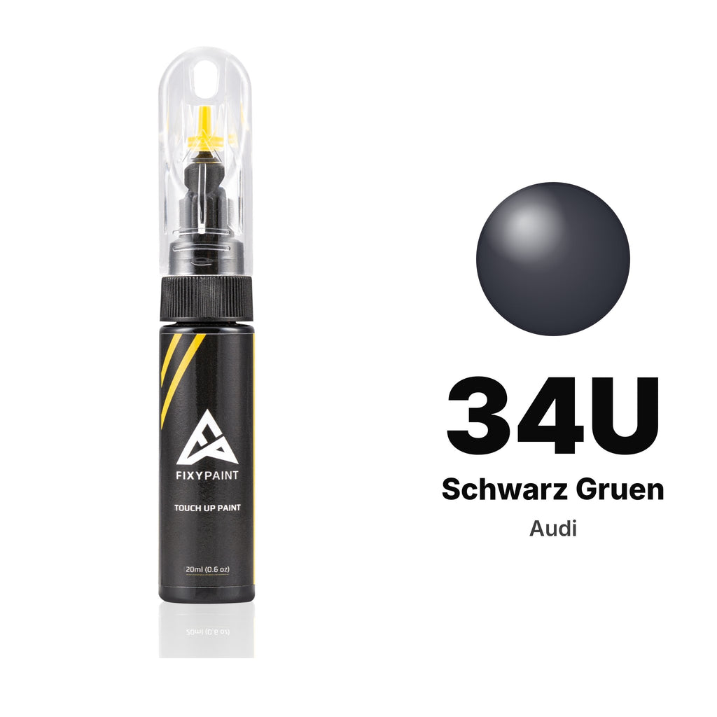 Touch-up paint for Audi 34U Schwarz Gruen, Basic kit