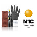 Touch-up paint for Audi N1C Verkehrsgelb, Complete kit