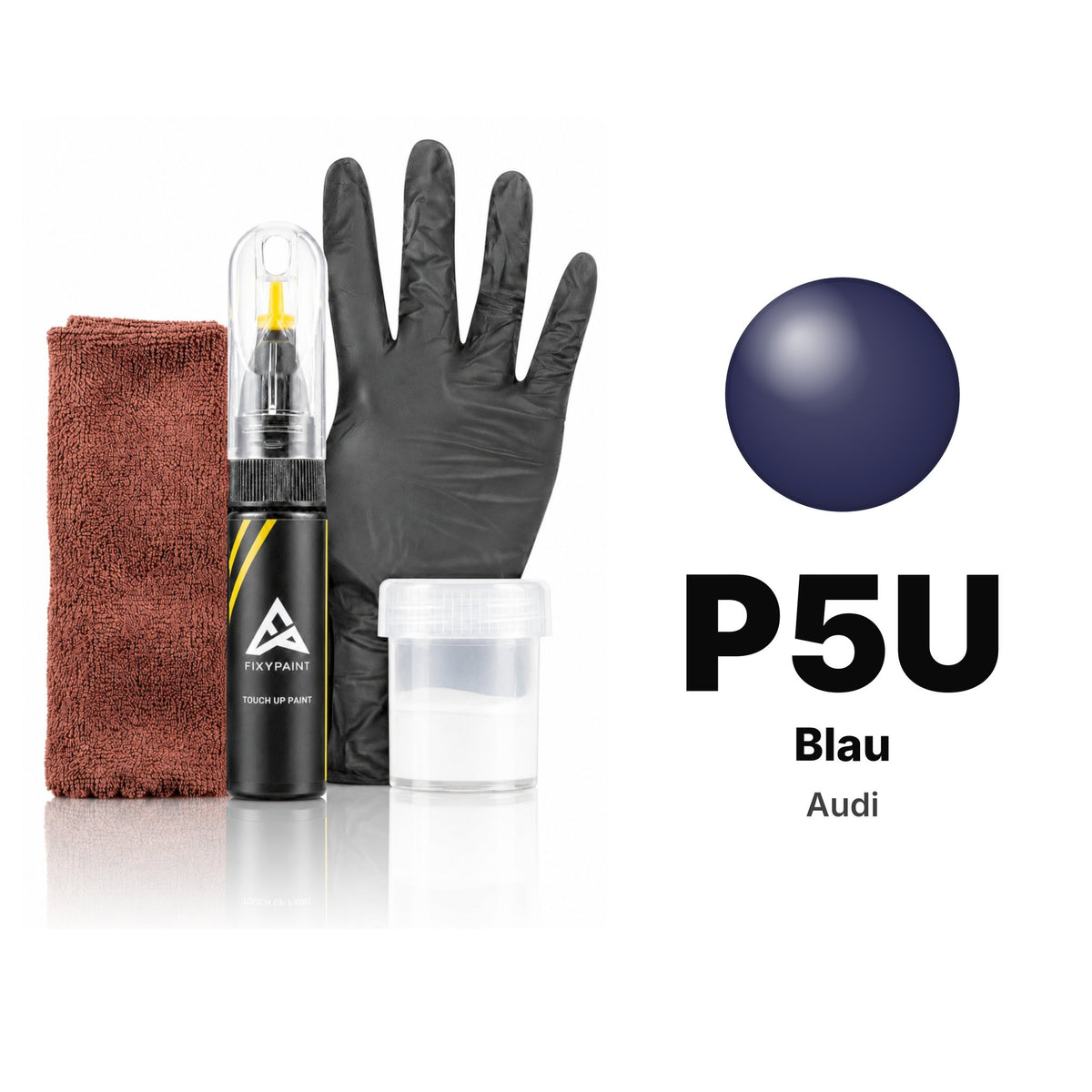 Touch-up paint for Audi P5U Blau, Complete kit