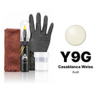 Touch-up paint for Audi Y9G Casablanca Weiss, Complete kit