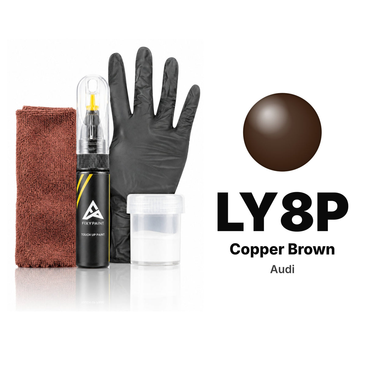 Lackstift für Audi – LY8P Copper Brown (alle Modelle, 2016), Set Komplett