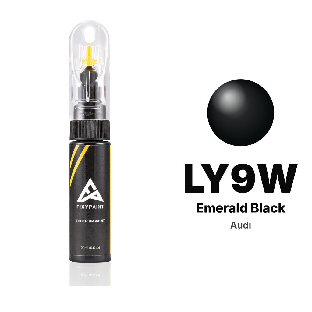 Touch-up paint for Audi LY9W Emerald Black, Basic kit