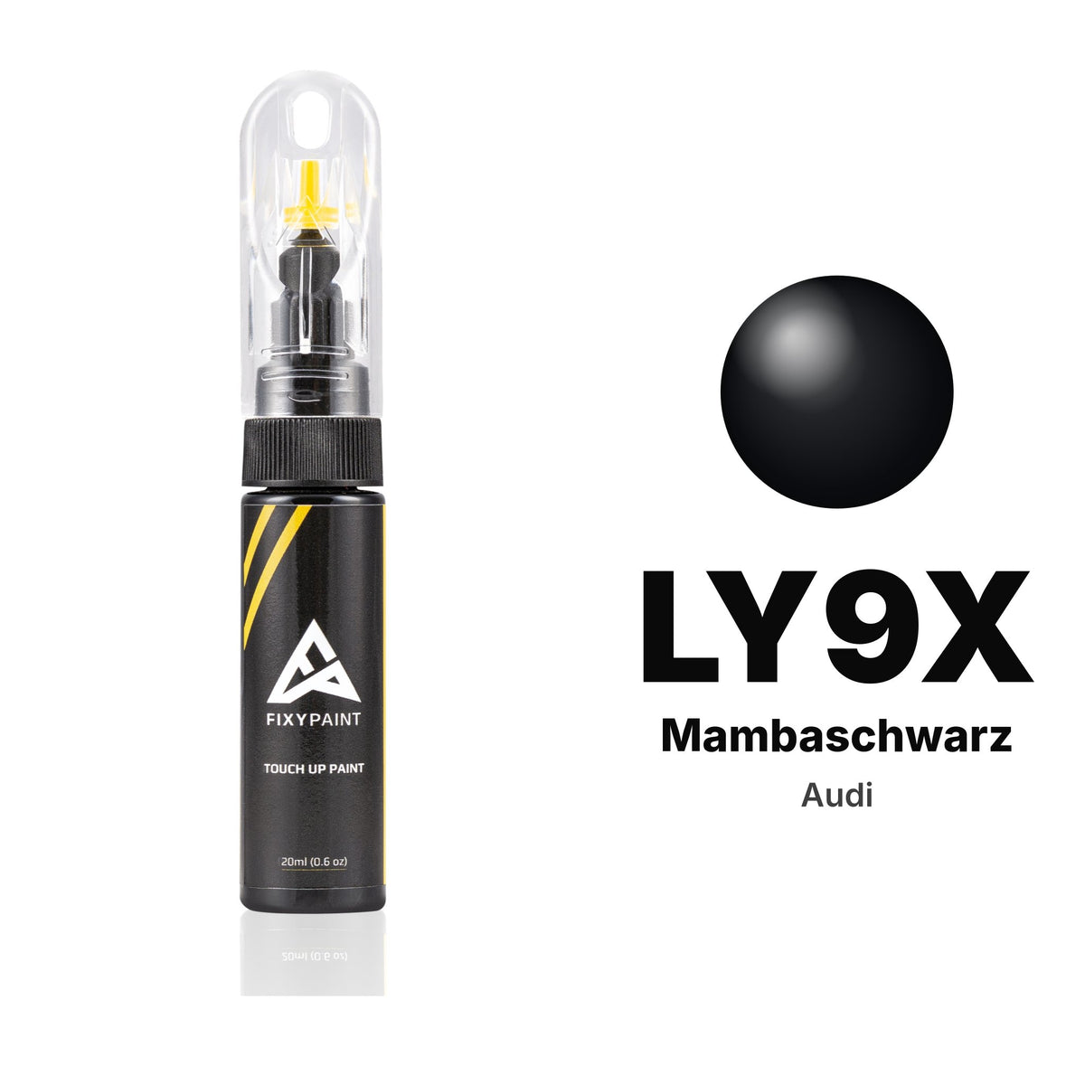 Touch-up paint for Audi LY9X Mambaschwarz, Basic kit