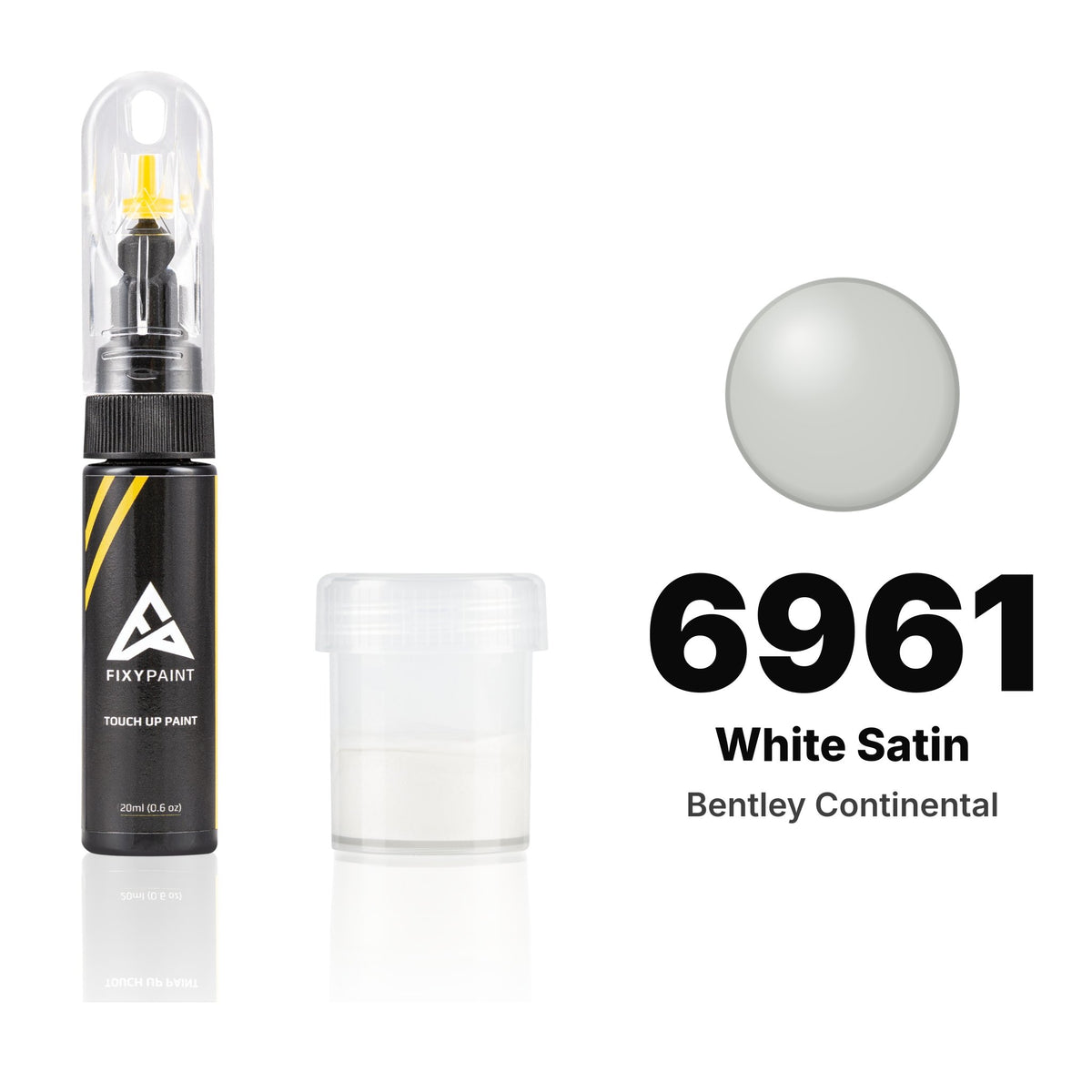 Touch-up paint for Bentley Continental 6961 White Satin, Standard kit