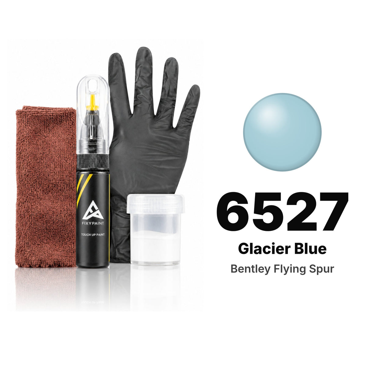 Lackstift für Bentley Flying Spur – 6527 Glacier Blue (2017–2019), Set Komplett