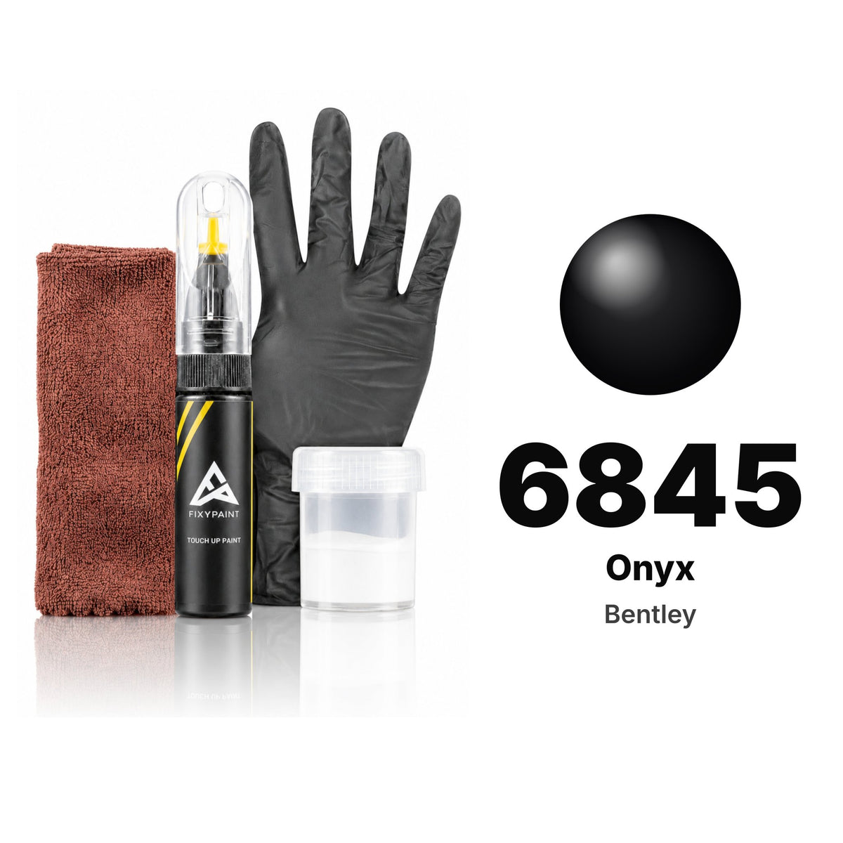 Touch-up paint for Bentley 6845 Onyx, Complete kit