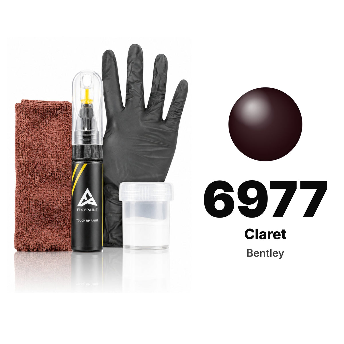 Lackstift für Bentley – 6977 Claret (alle Modelle, ab 2019), Set Komplett