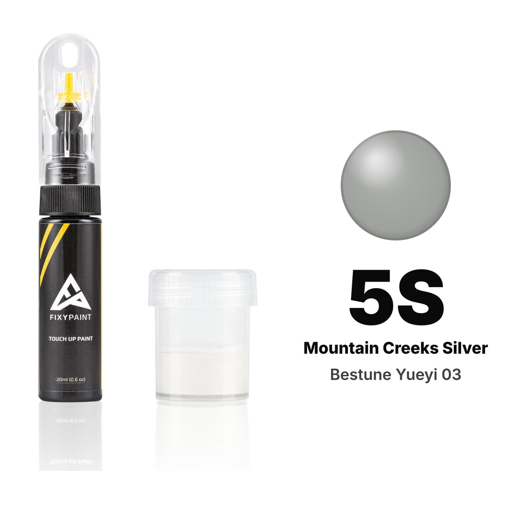 Peinture de retouche pour Bestune Yueyi 03 – 5S Mountain Creeks Silver (2025), kit Standard