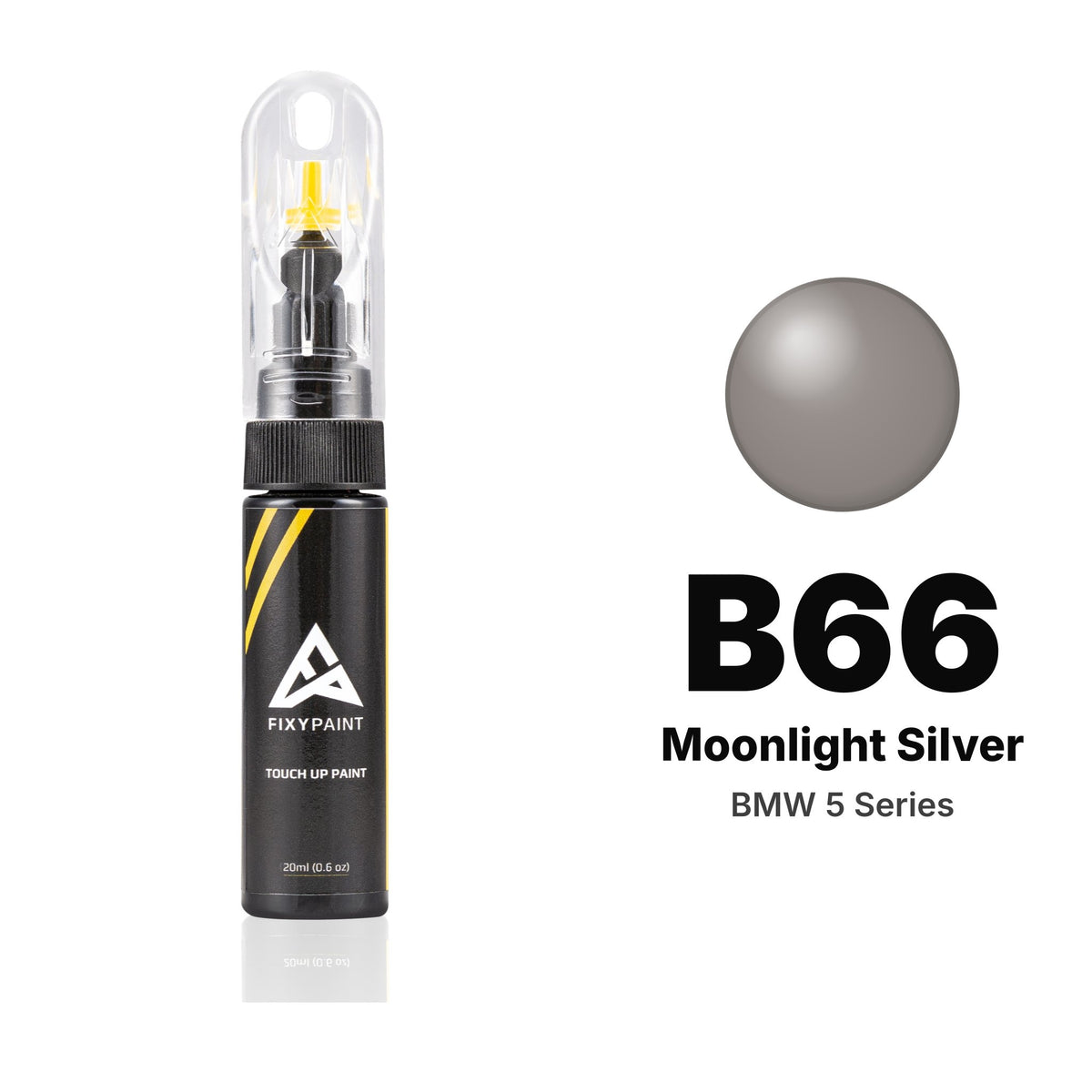 Touch-up paint for BMW 5 Series B66 Moonlight Silver, Basic kit