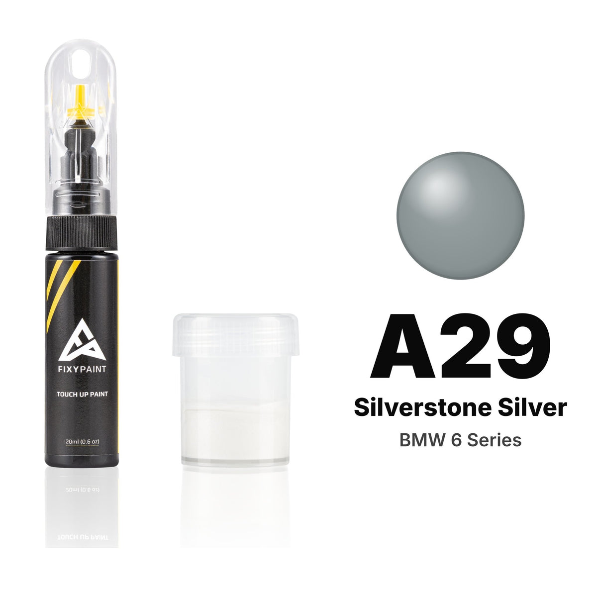Touch-up paint for BMW 6 Series A29 Silverstone Silver, Standard kit