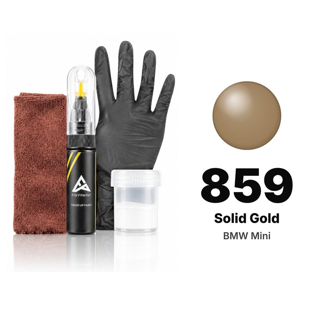 Touch-up paint for BMW Mini 859 Solid Gold, Complete kit
