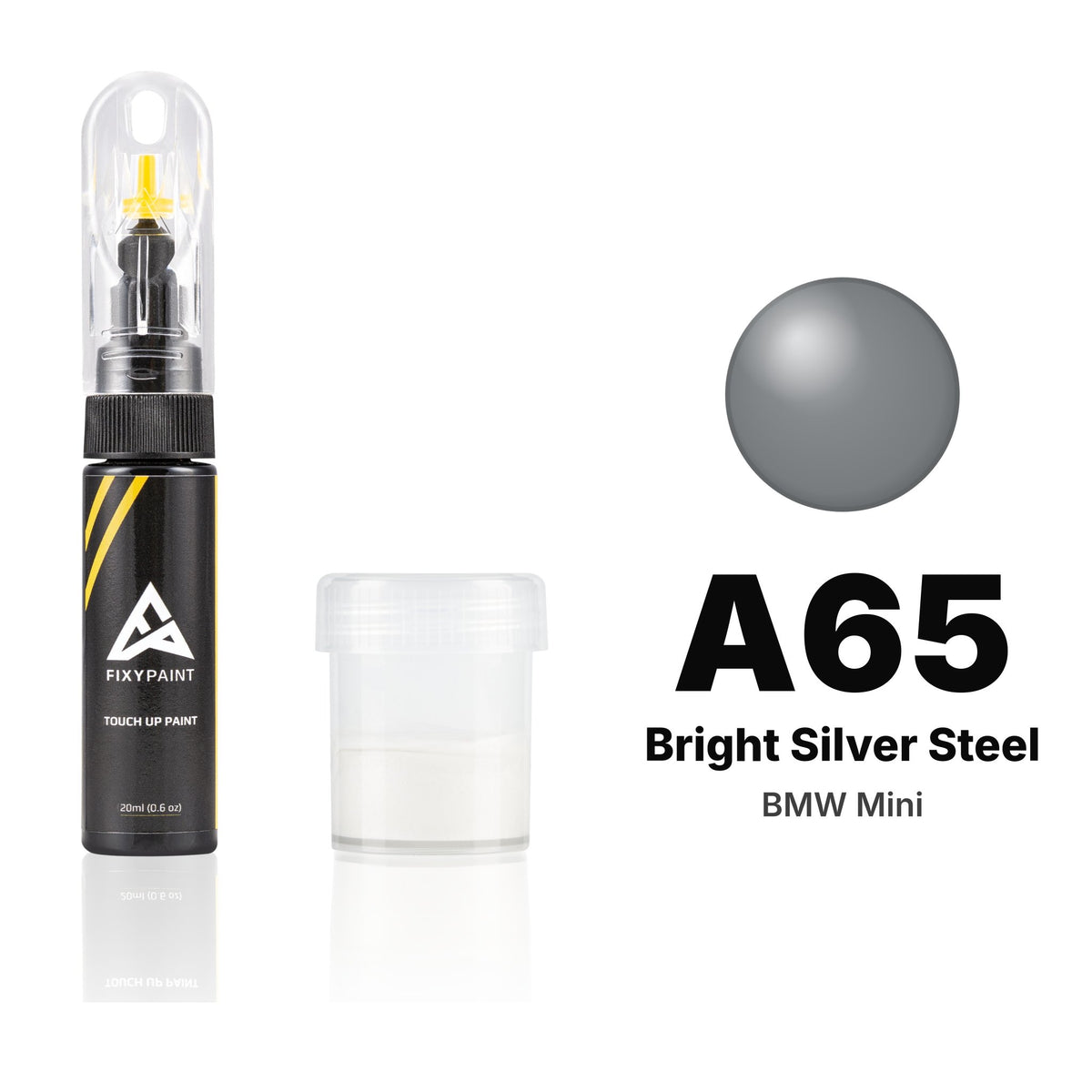 Touch-up paint for BMW Mini A65 Bright Silver Steel, Standard kit