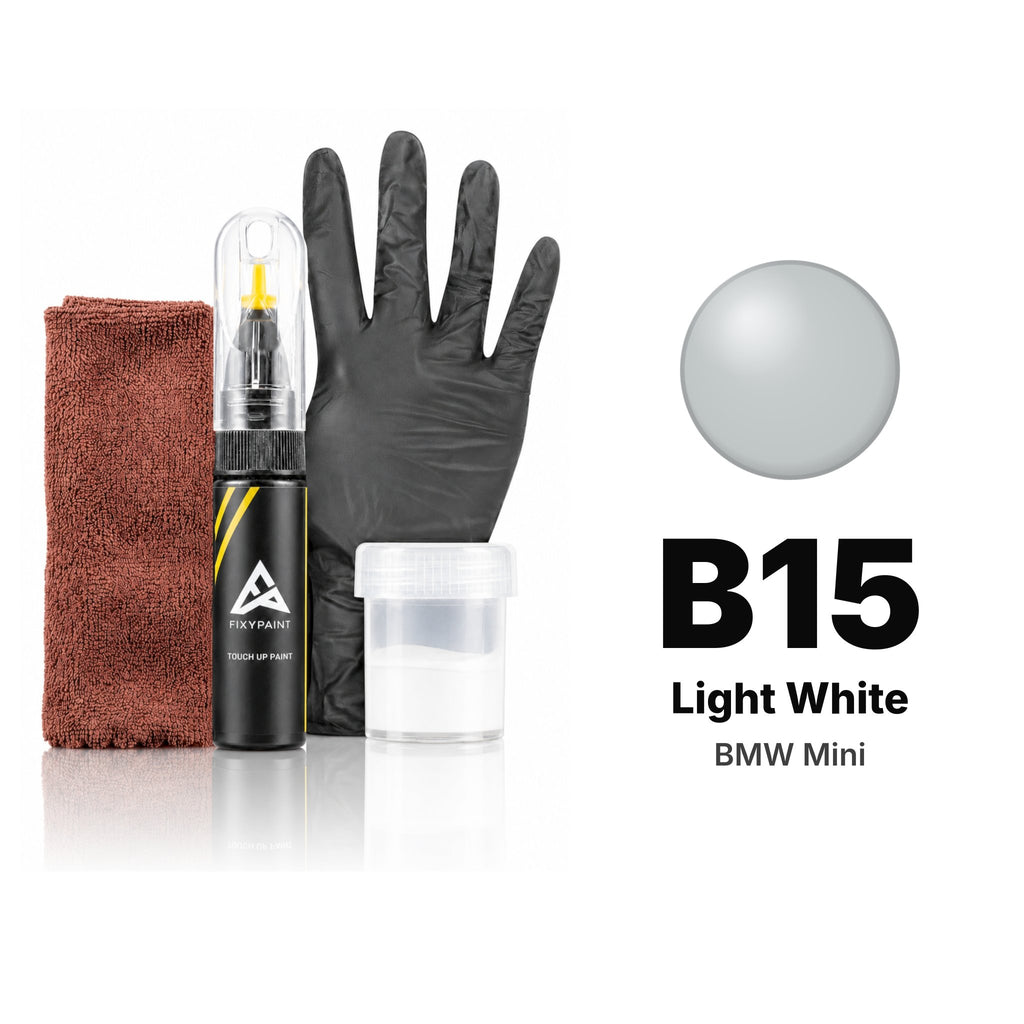 Lackstift für BMW Mini – B15 Light White (2016, 2018–2020), Set Komplett