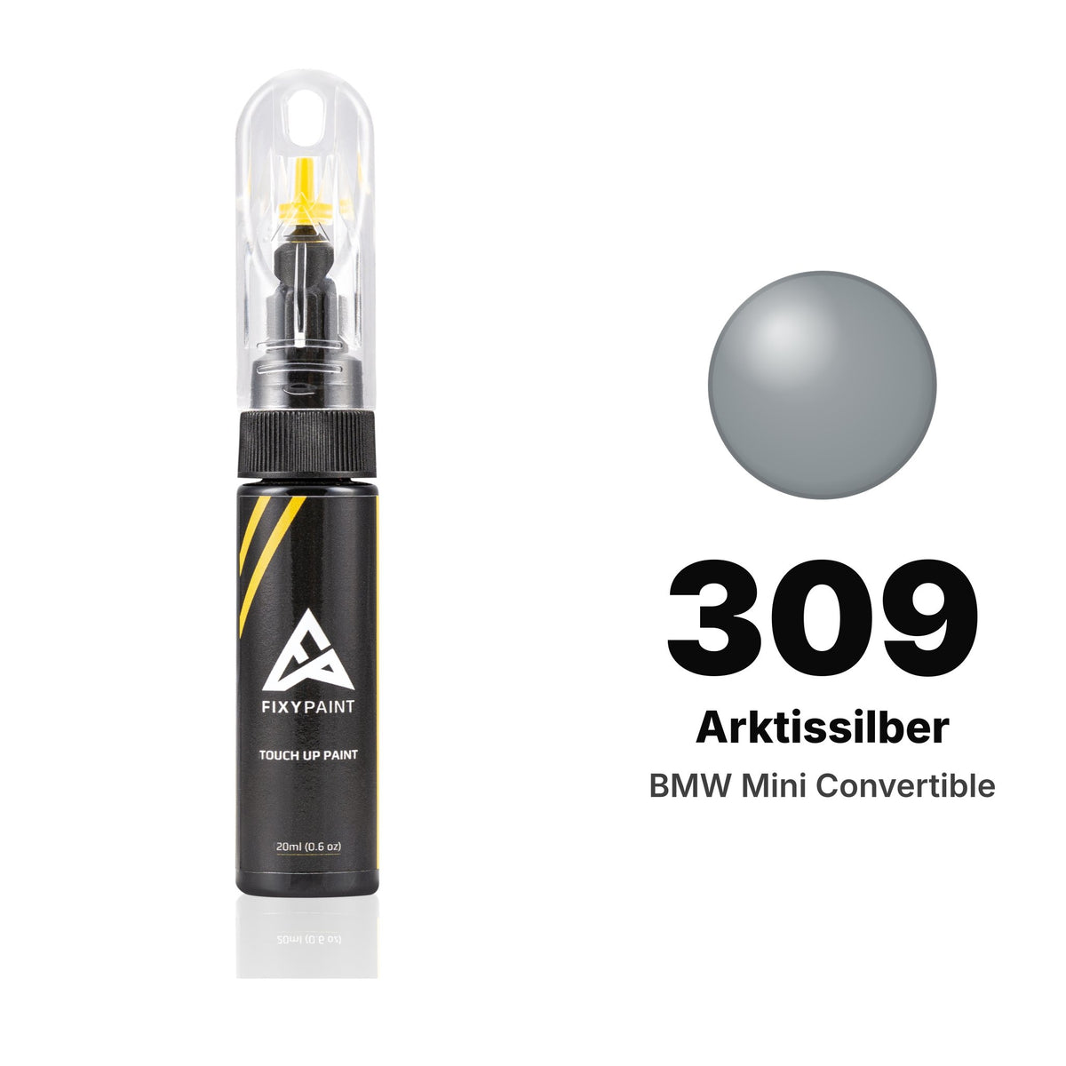 BMW Mini Convertible 309 Arktissilber touch-up paint, Basic kit