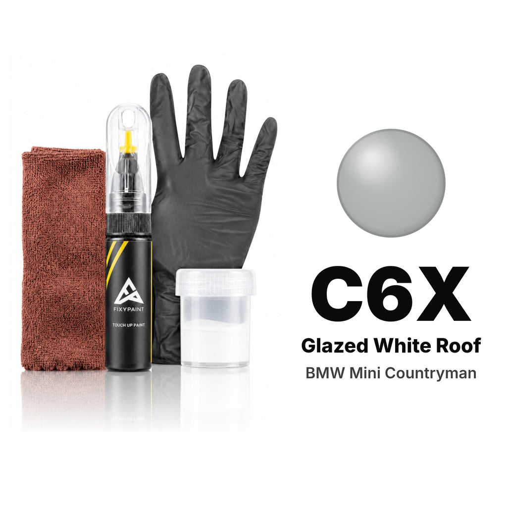 Touch-up paint for BMW Mini Countryman C6X Glazed White Roof, Complete kit