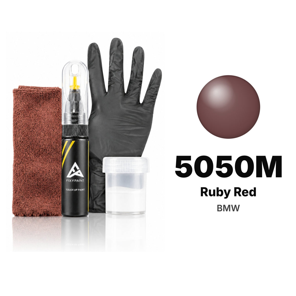 Vernice ritocco per BMW – 5050M Ruby Red (tutti i modelli, 1980–1987), kit Completo