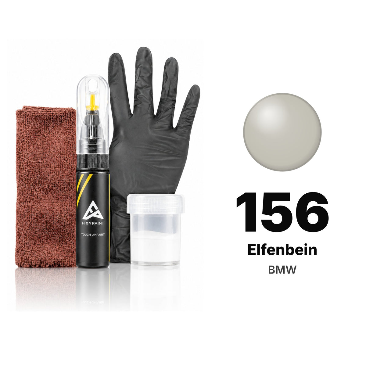 Touch-up paint for BMW 156 Elfenbein, Complete kit