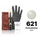 Vernice ritocco per BMW – 621 Perlmuttweiss (tutti i modelli, 1998–2002), kit Completo