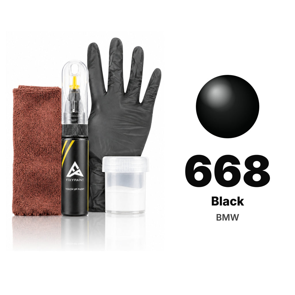 Touch-up paint for BMW 668 Black, Complete kit