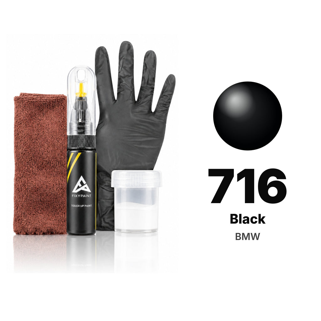 Touch-up paint for BMW 716 Black, Complete kit