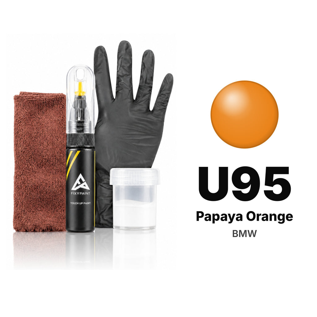 Touch-up paint for BMW U95 Papaya Orange, Complete kit