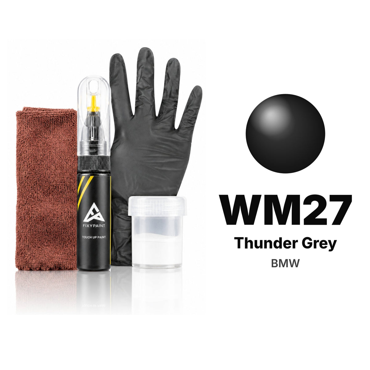 Lackstift für BMW – WM27 Thunder Grey (alle Modelle, ab 2008), Set Komplett