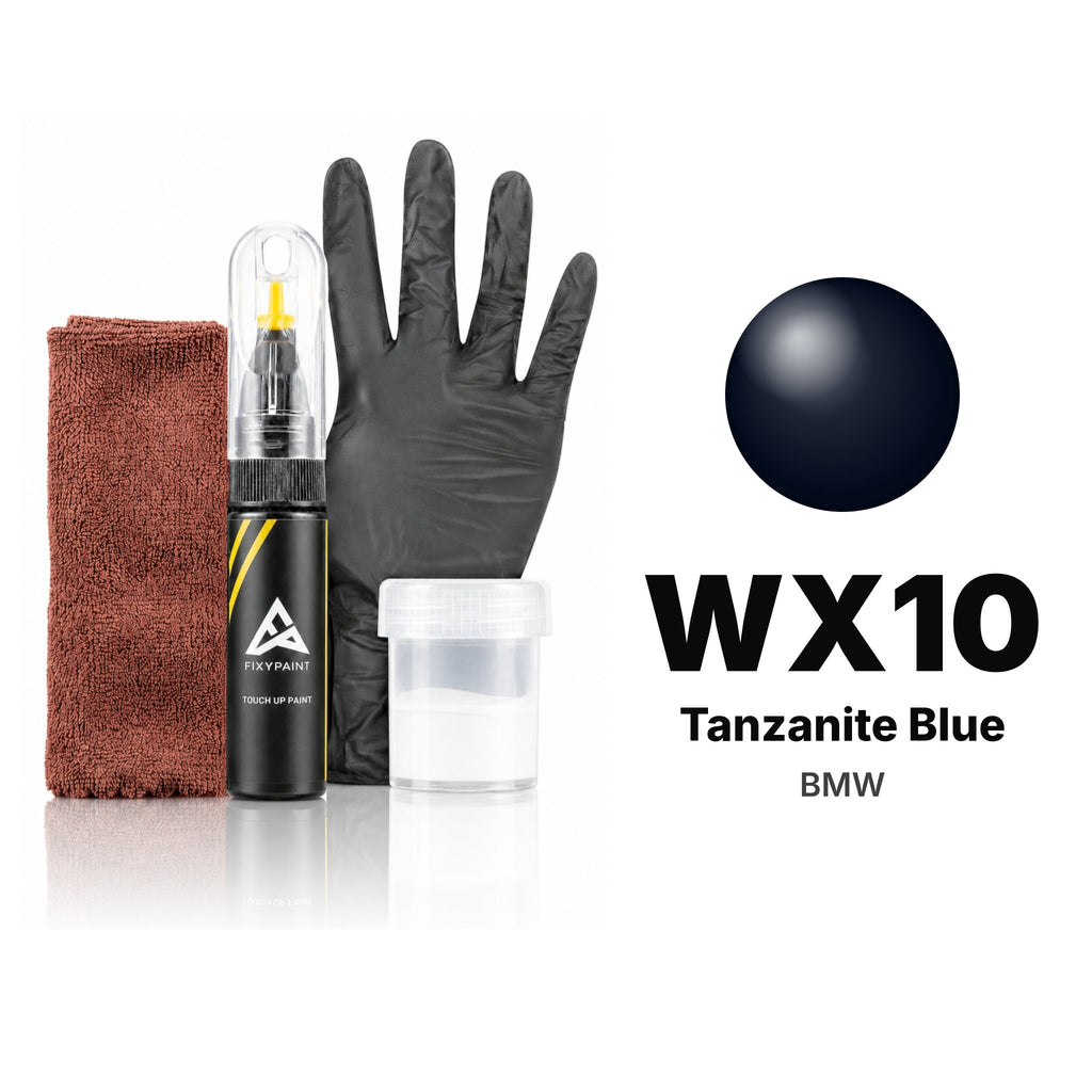 BMW WX10 Tanzanite Blue touch-up paint, Complete kit