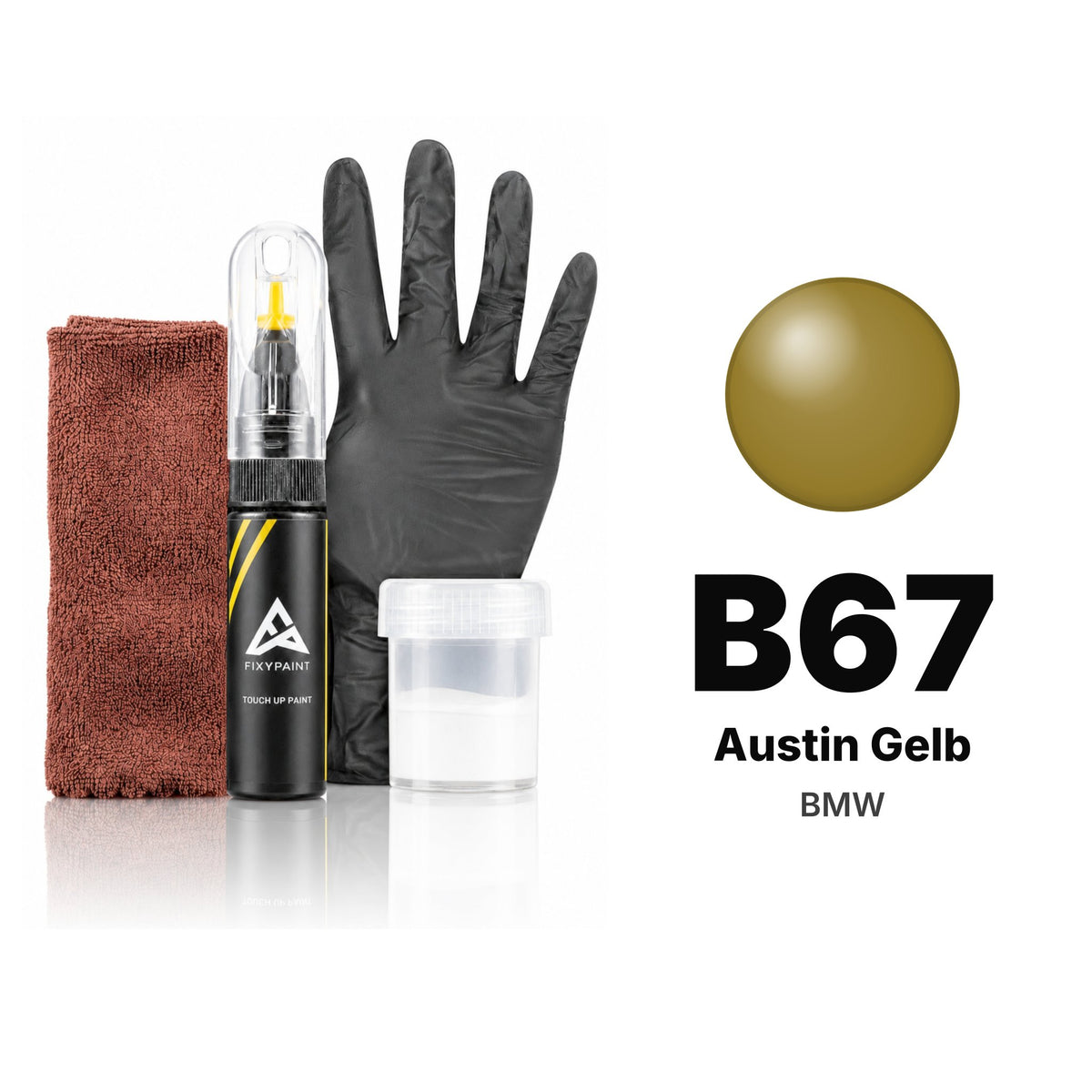 Touch-up paint for BMW B67 Austin Gelb, Complete kit