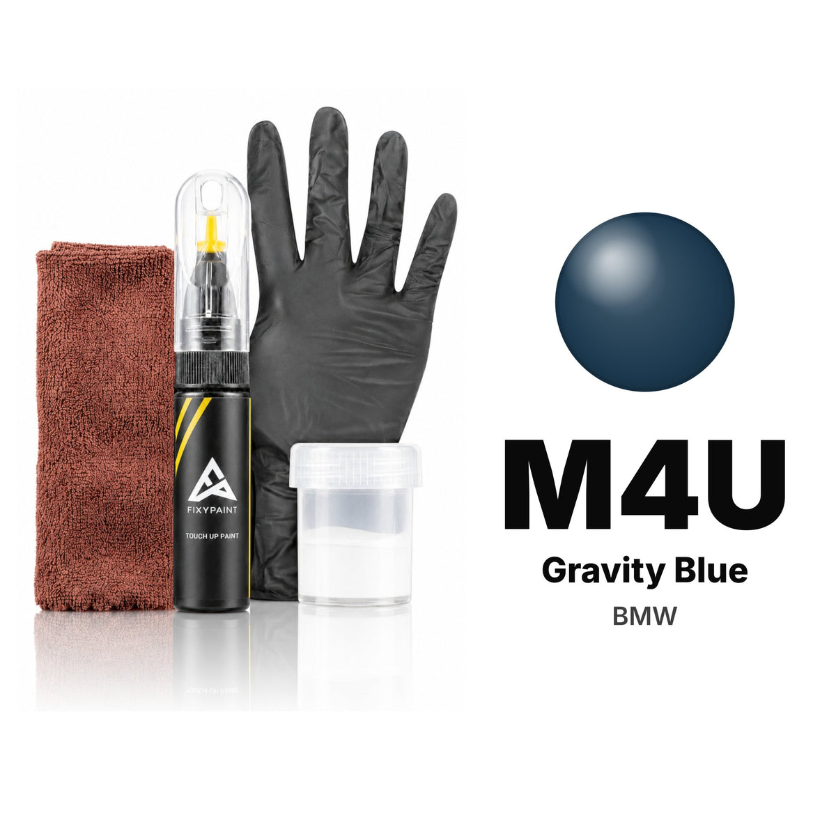 BMW M4U Gravity Blue touch-up paint, Complete kit