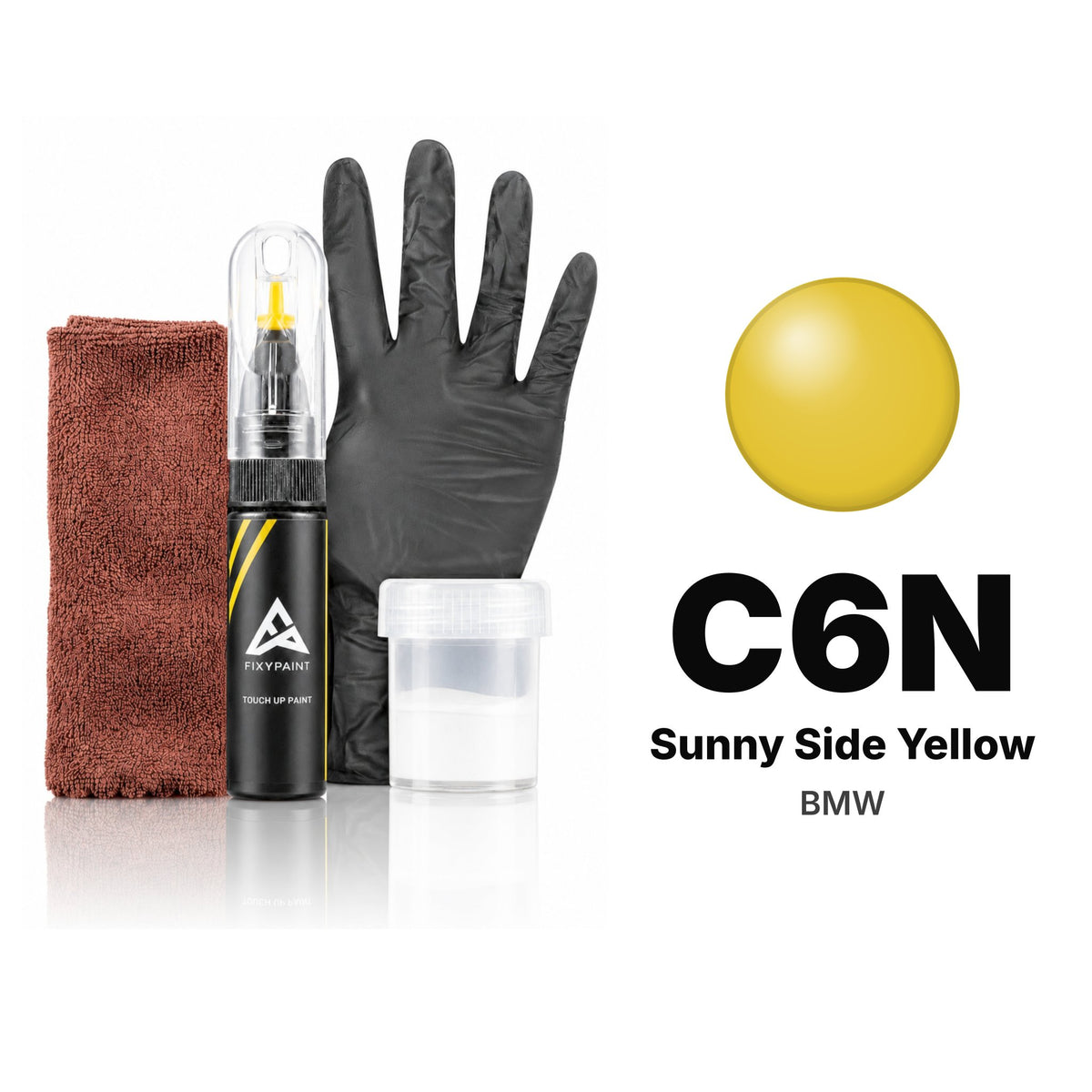 Touch-up paint for BMW C6N Sunny Side Yellow, Complete kit