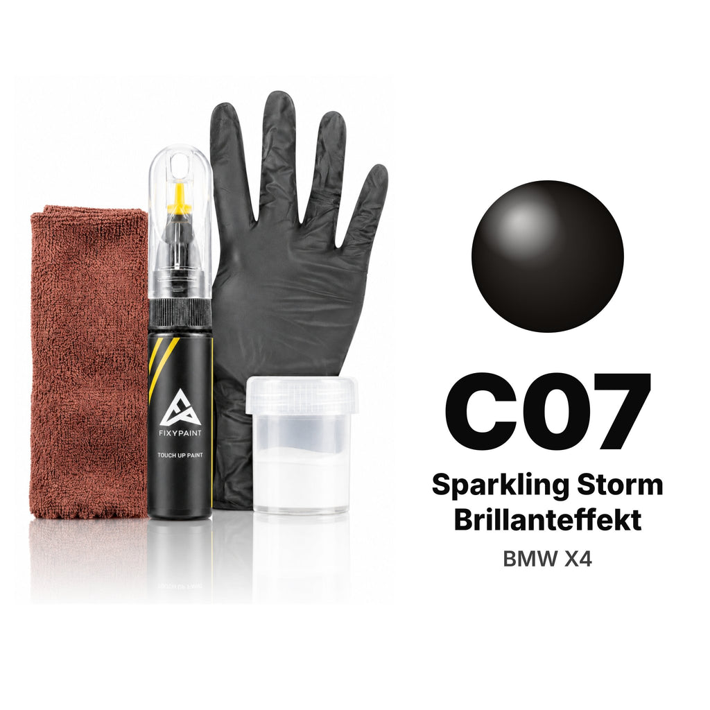 Touch-up paint for BMW X4 C07 Sparkling Storm Brillanteffekt, Complete kit