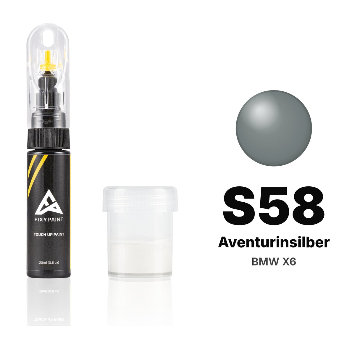 Touch-up paint for BMW X6 S58 Aventurinsilber, Standard kit