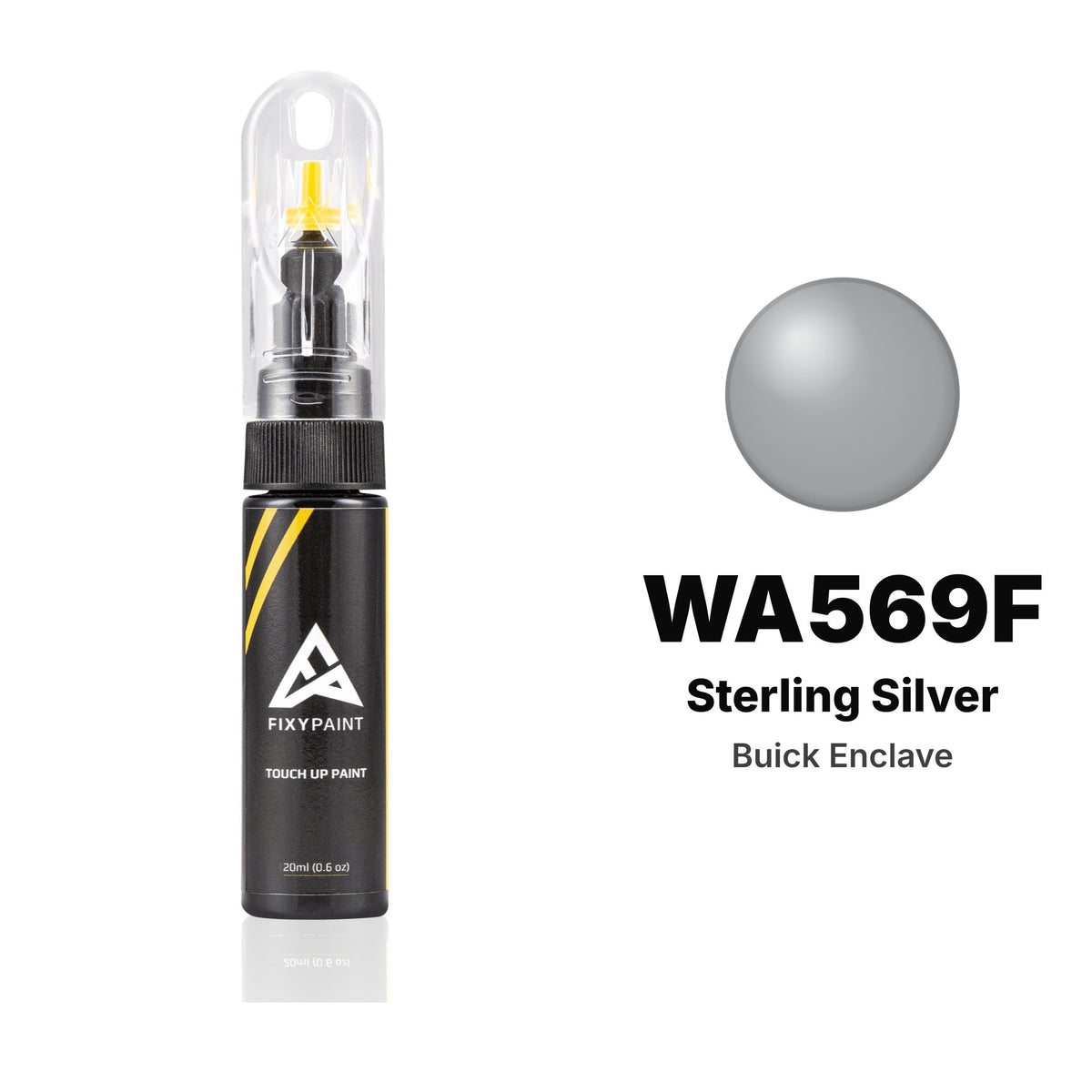 Touch-up paint for Buick Enclave WA569F Sterling Silver, Basic kit