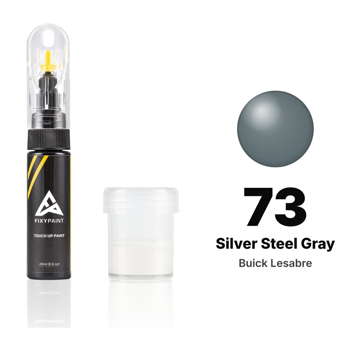 Touch-up paint for Buick Lesabre 73 Silver Steel Gray, Standard kit