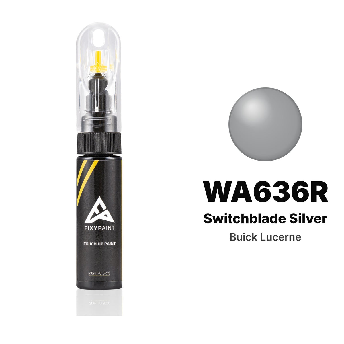 Touch-up paint for Buick Lucerne WA636R Switchblade Silver, Basic kit