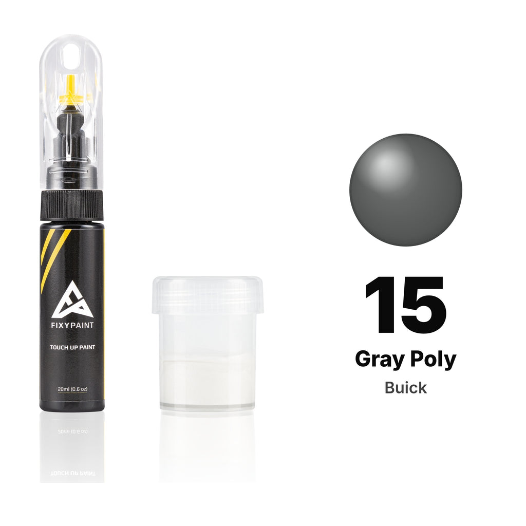 Touch-up paint for Buick 15 Gray Poly, Standard kit