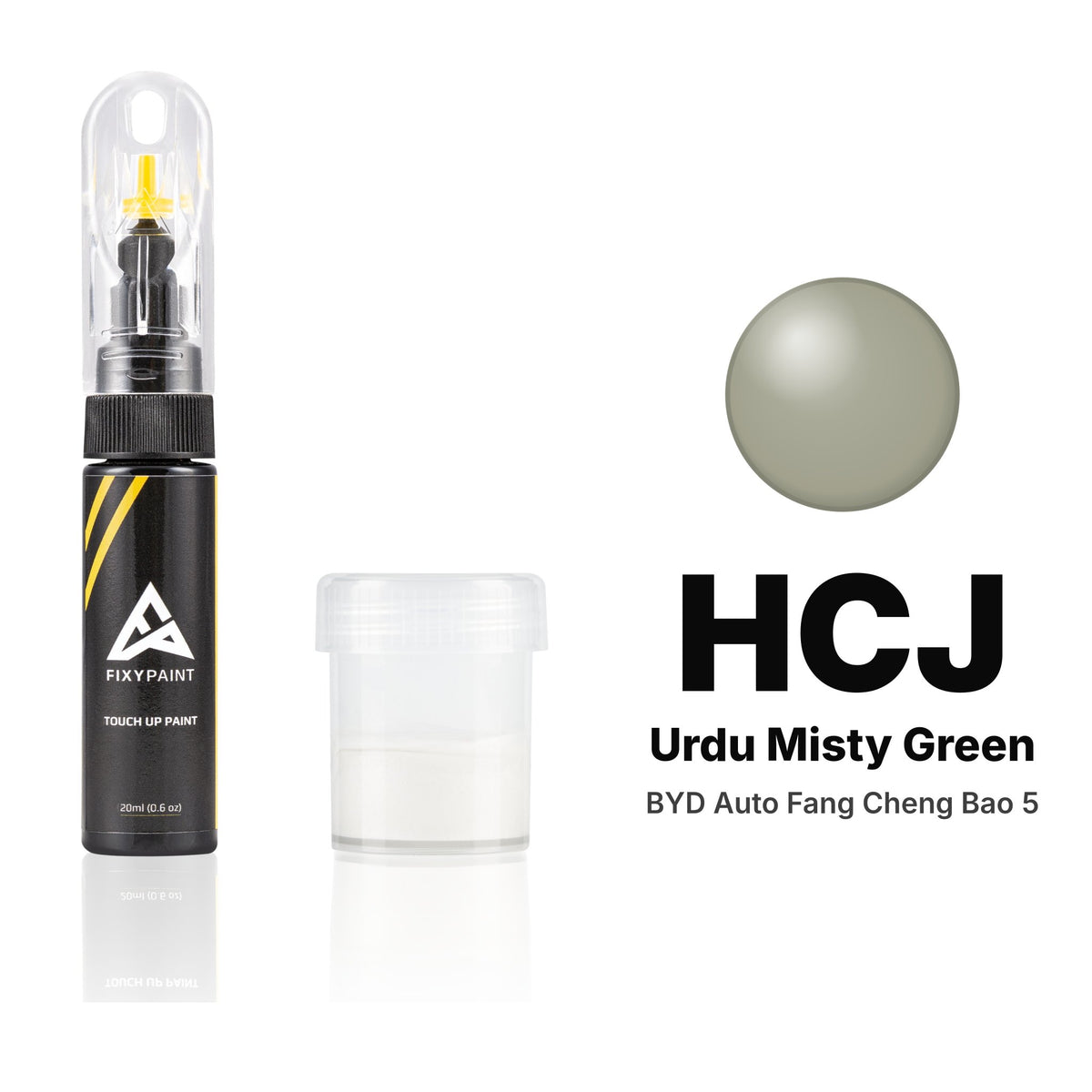 Touch-up paint for BYD Auto Fang Cheng Bao 5 HCJ Urdu Misty Green, Standard kit