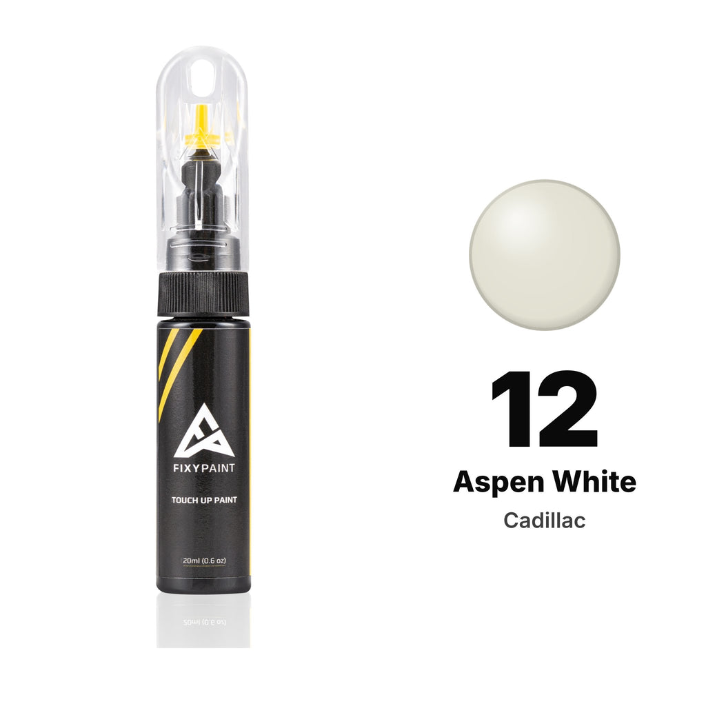 Touch-up paint for Cadillac 12 Aspen White, Basic kit