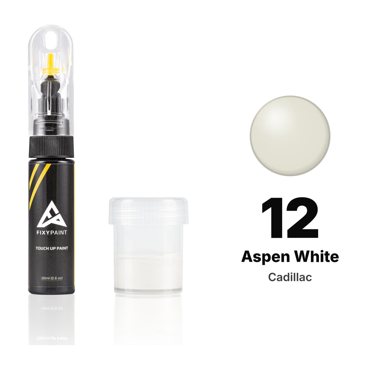 Touch-up paint for Cadillac 12 Aspen White, Standard kit