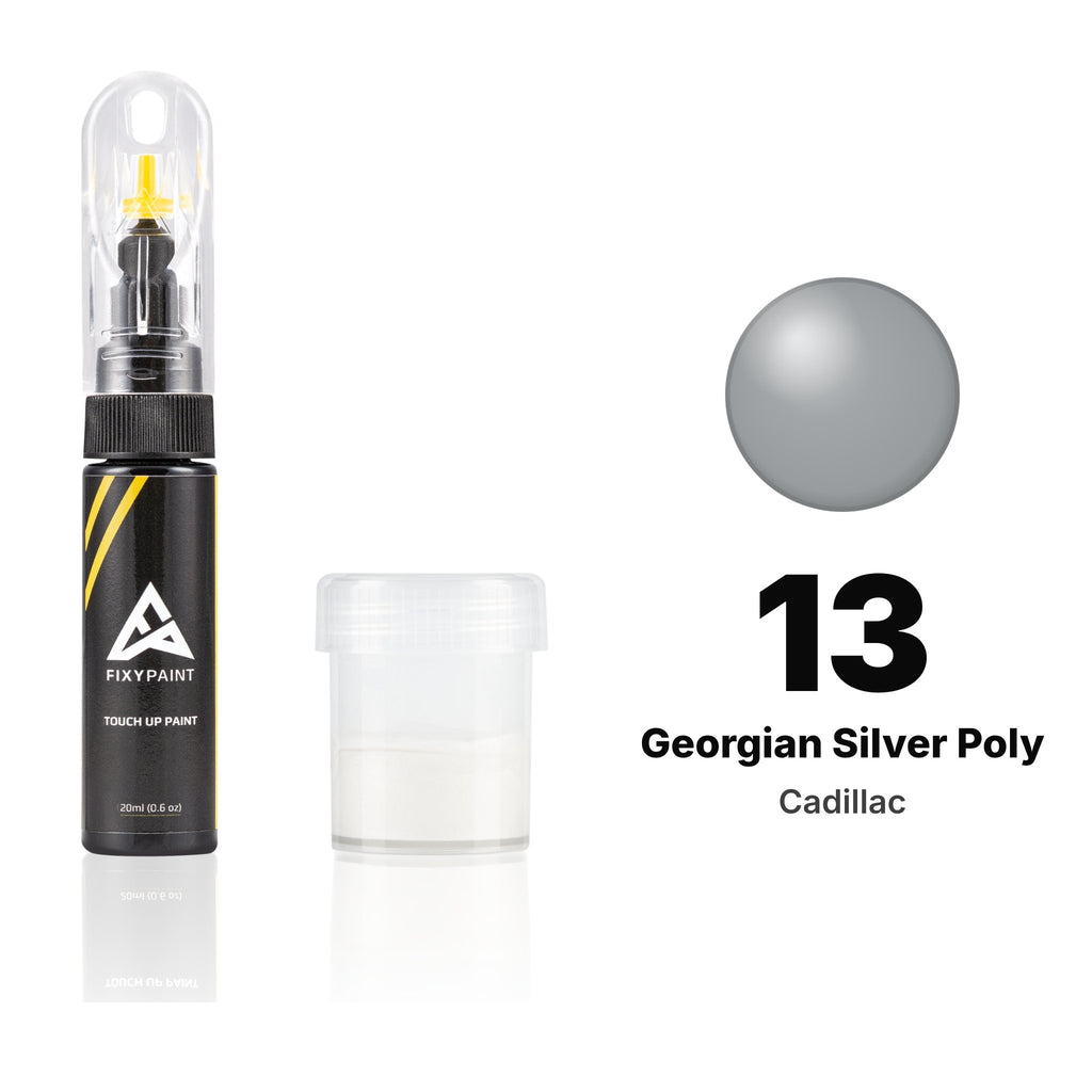 Touch-up paint for Cadillac 13 Georgian Silver Poly, Standard kit