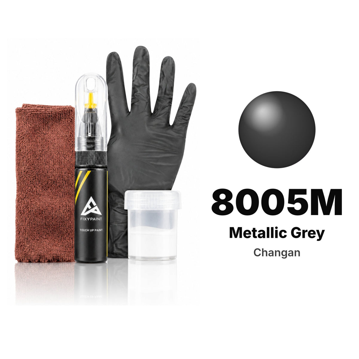 Touch-up paint for Changan 8005M Metallic Grey, Complete kit