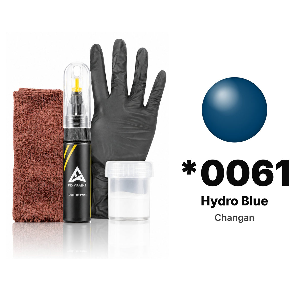 Touch-up paint for Changan *0061 Hydro Blue, Complete kit