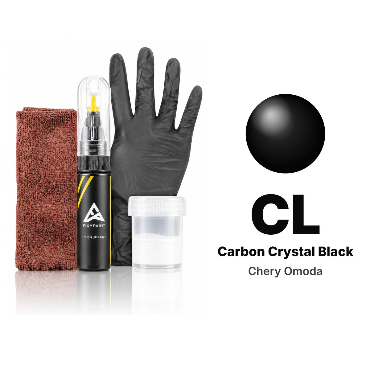 Touch-up paint for Chery Omoda CL Carbon Crystal Black, Complete kit