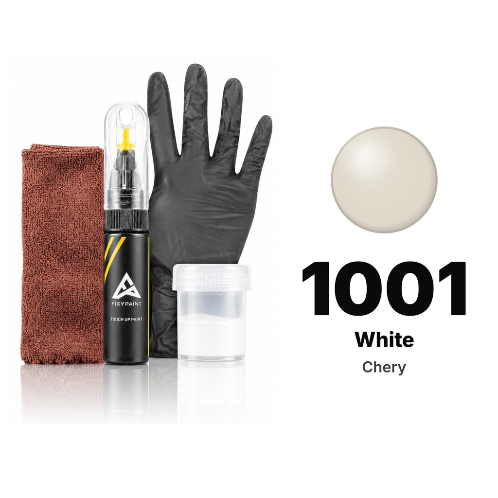 Touch-up paint for Chery 1001 White, Complete kit