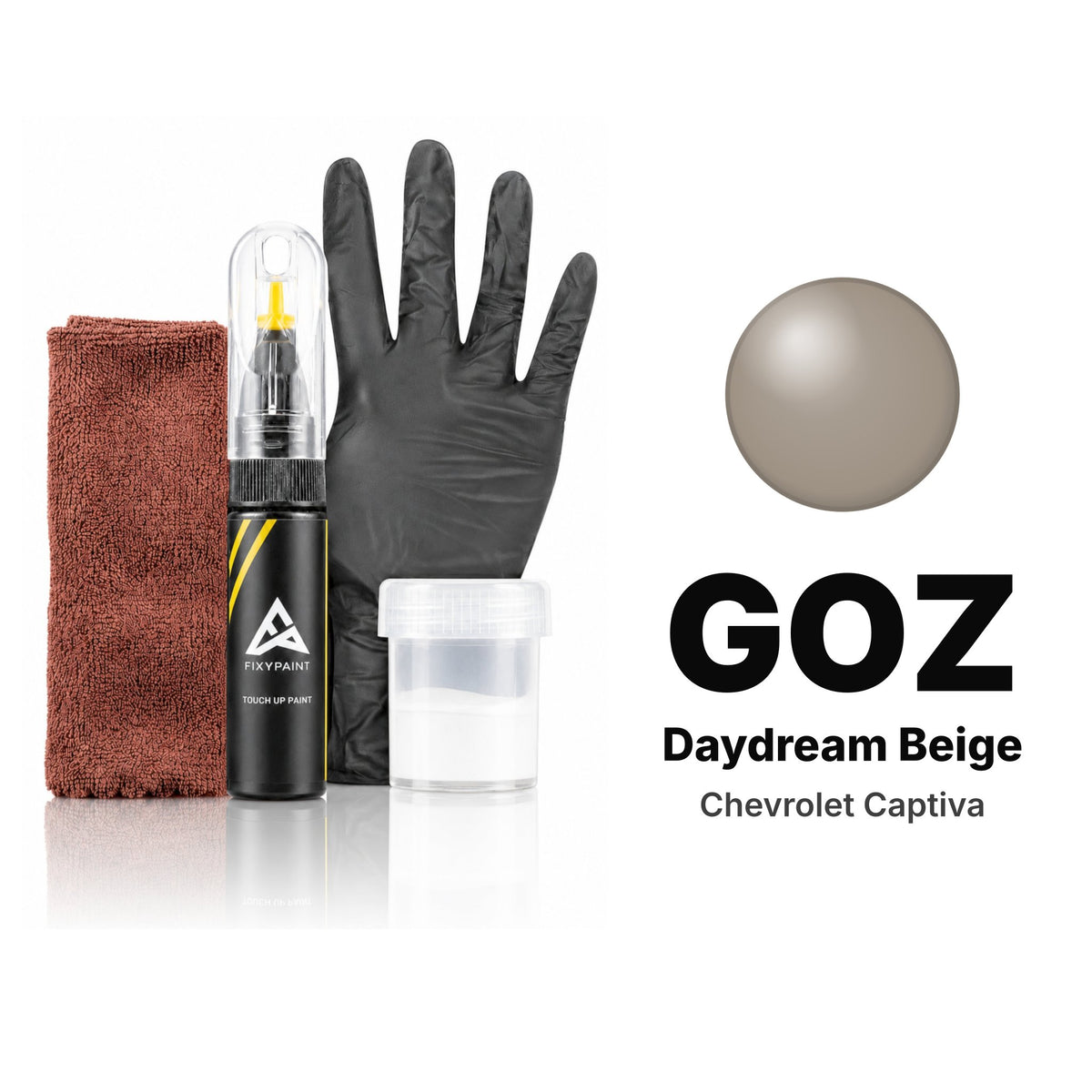 Lackstift für Chevrolet Captiva – GOZ Daydream Beige (2010–2014), Set Komplett