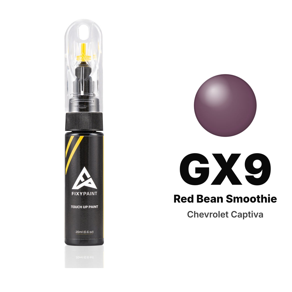 Touch-up paint for Chevrolet Captiva GX9 Red Bean Smoothie, Basic kit