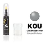 Touch-up paint for Chevrolet City Express K0U Galvanized Silver, Standard kit