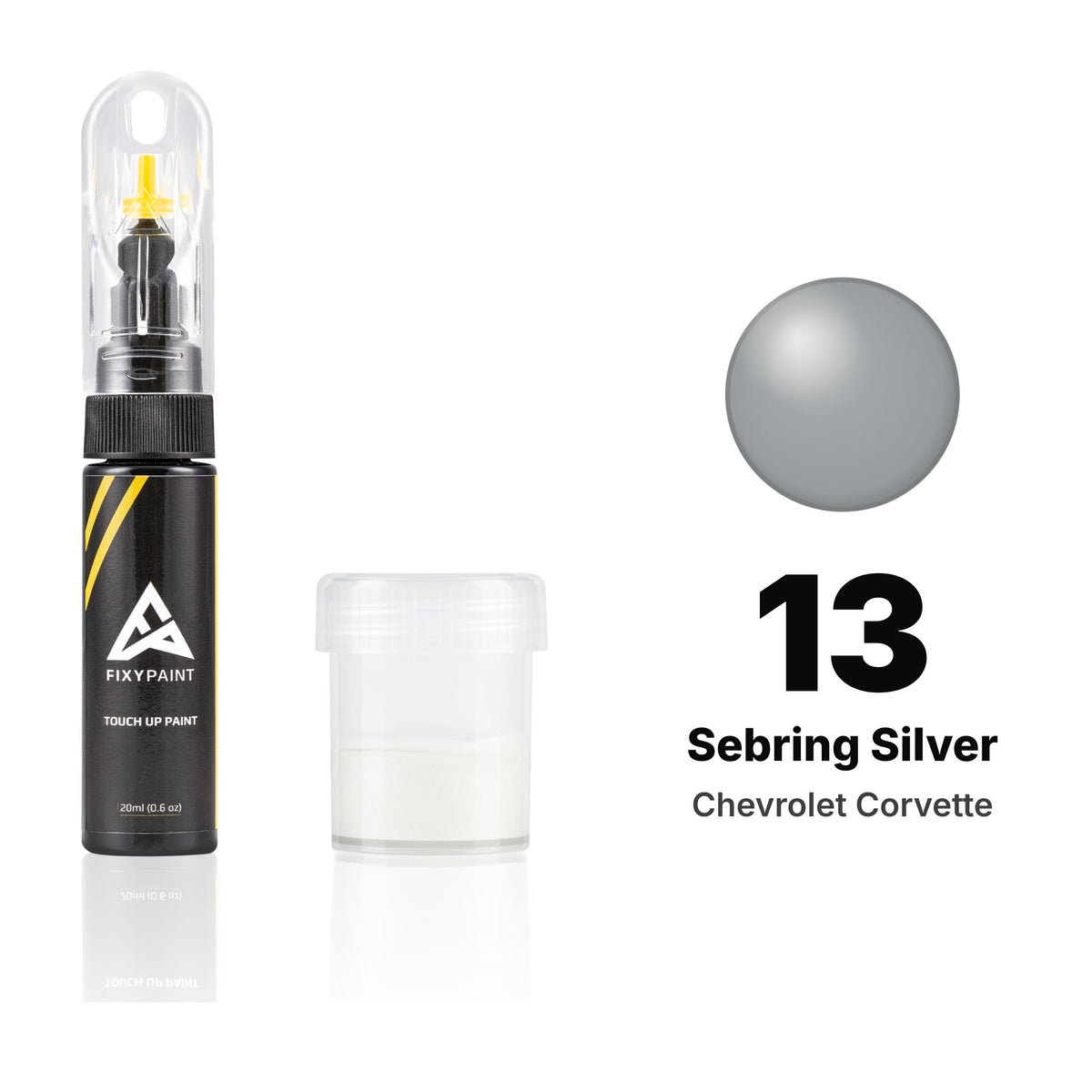 Touch-up paint for Chevrolet Corvette 13 Sebring Silver, Standard kit