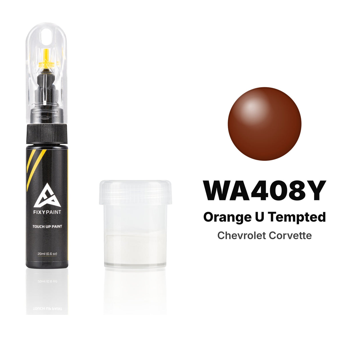 Touch-up paint for Chevrolet Corvette WA408Y Orange U Tempted, Standard kit